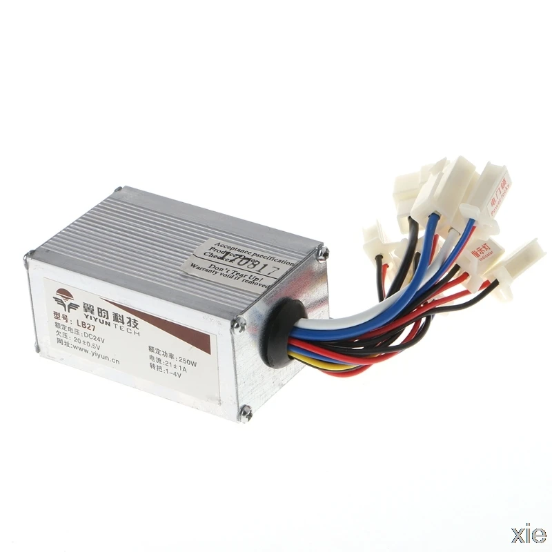 DC 24V 250W регулятор скорости мотора щетки для электрического велосипеда скутера