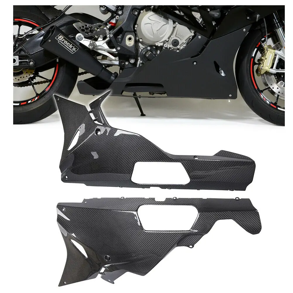 

Детали для мотоцикла, боковая панель из настоящего углеродного волокна, нижняя крышка обтекателя Для BMW S1000RR S1000 RR 2015 2016 2017 2018