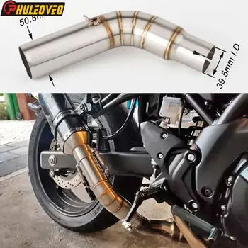 For Suzuki SV650 2016-2021 SV650X 2018-2021 Motorcycle Exhaust Muffler Escape Middle Link Pipe Connect Pipe for SV650 SV650X
