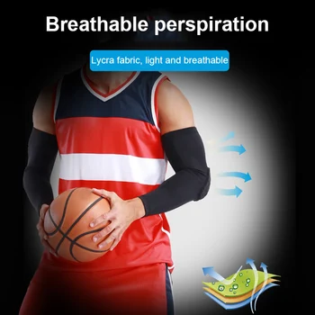 

2Pcs Elbow Sleeves Forearm Guard Sports Padded Compression Protect Pads for Basketball Baseball M2