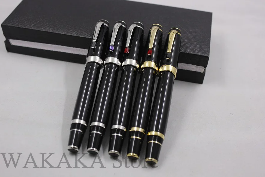

Luxury Wakaka mon stone Roller Gel pen roller ball blanc ink pen Fountain Pen Free shipping