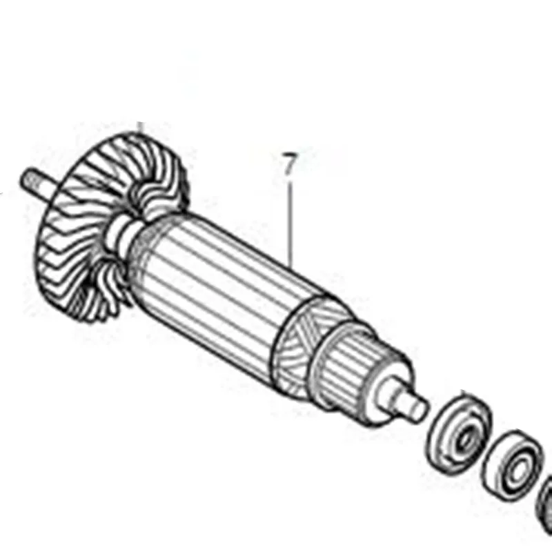 AC220-240V MAKITA 515658-7 ротор якорь электродвигателя для MT959 M961 ротора