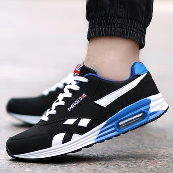 

New Men Casual Shoes Breathable Comfortable Fashion Unisex Couple Sport Shoes Air Cushion Lace-up Lightweight Walking Sneakers
