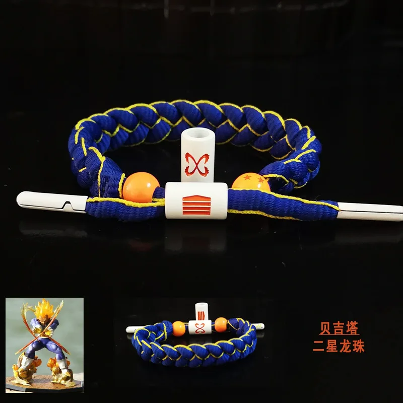 Аниме Dragon Ball модные стильные регулируемые шнурки Веревка Браслеты косплей реквизит пара браслет наружная рука