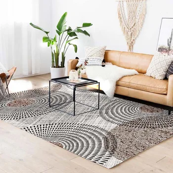 

Modern Style Geometric Carpet Absorbent Non-slip Mat Bedside Mat Yoga Mat Play Mat Home Decor For Living Bedroom Multiple Sizes