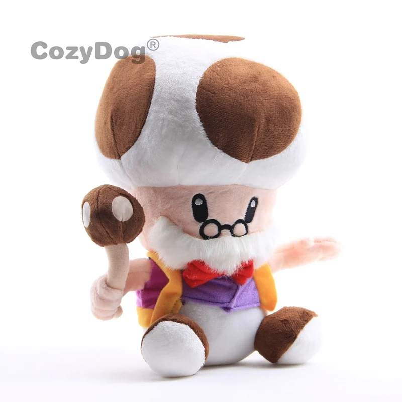 

Super Mario Bros Toadsworth Plush Toy Mushroom Grandpa Soft Stuffed Dolls 9"23cm Kids Lovely Soft Toys