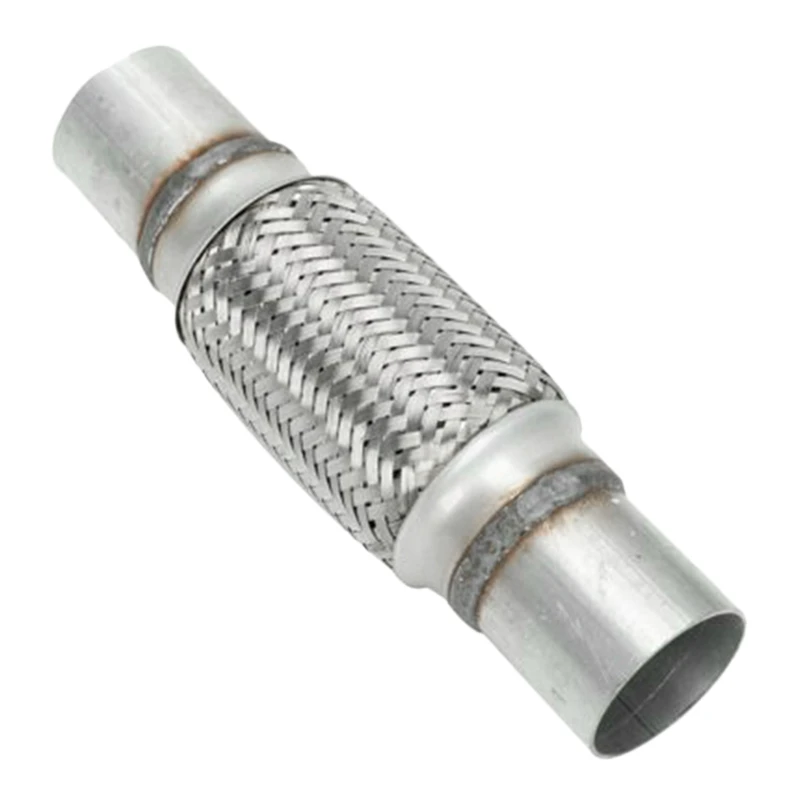 

Exhaust Flex Pipe Stainless Steel Double Braid 2 X 6 Inch with Ends 10 Inch Long