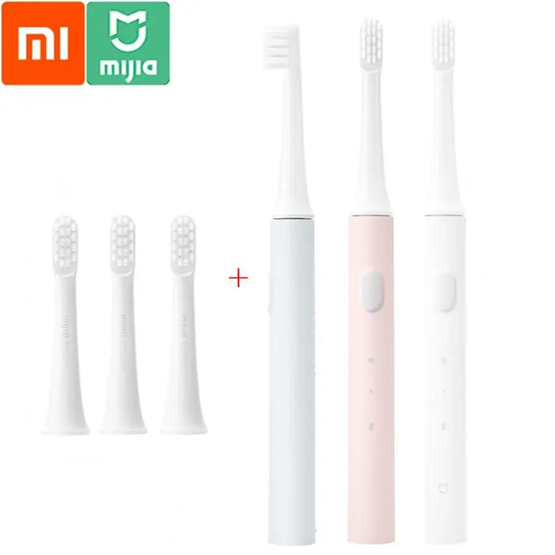 Mijia T100 음파 전동 칫솔, USB 충전식, 무선 방수 초음파 자동 미 칫솔