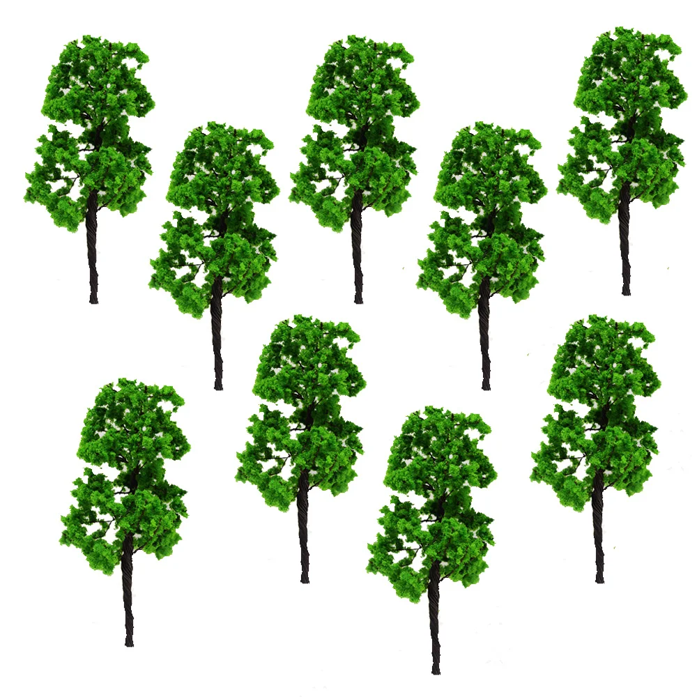 

8cm Ho Scale Architectural Model Green Trees Toys Wire Scale Miniature Plants For Diorama Tiny Forest Wargame Scenery Making