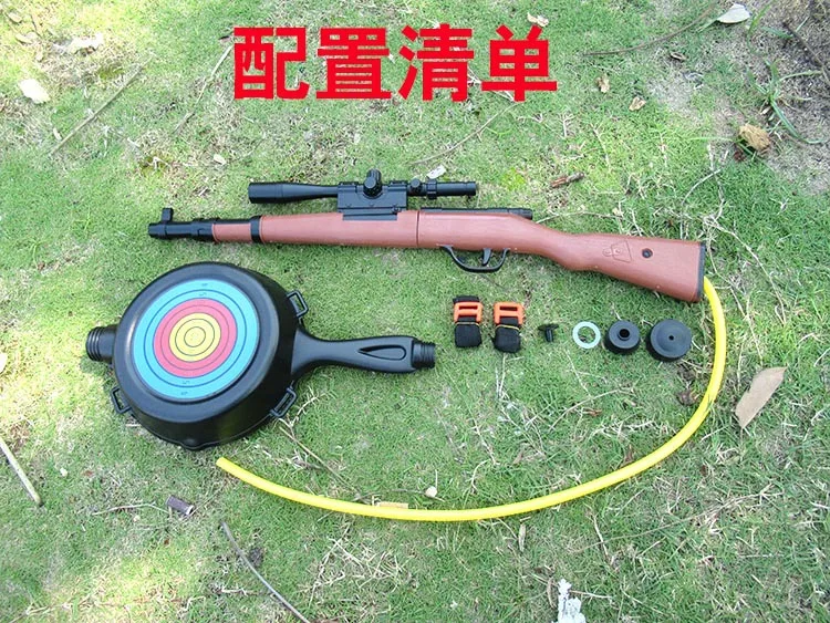 916 98k снайперский водяной пистолет детский игрушечный водяной пистолет шлем три уровня рюкзак плоский нижний горшок рюкзак водяной пистолет