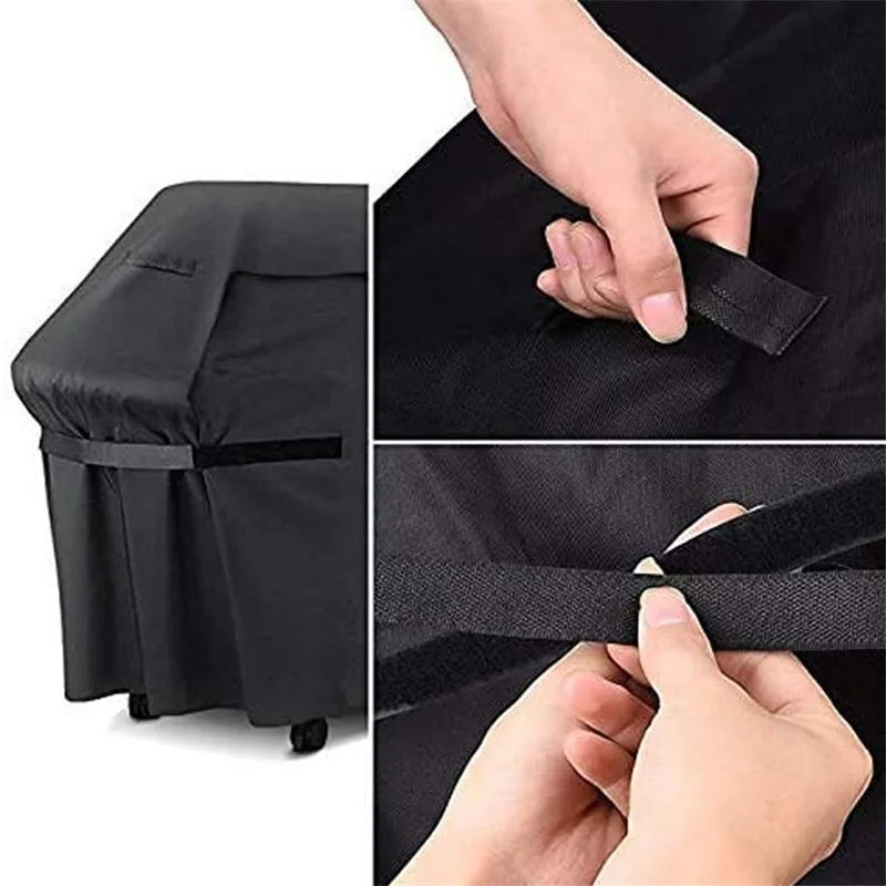 Grill Cover 420D BBQ Cover Outdoor Dust Waterproof Anti UV Duty Oxford Cloth Grill Cover Rain Protective Outdoor Barbecue grill cover