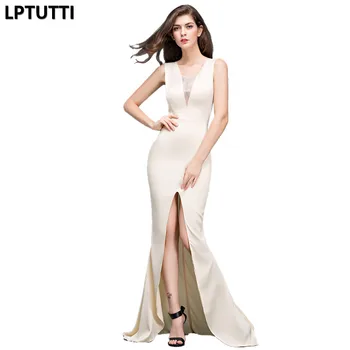 

LPTUTTI CRYSTAL lace New For Women Elegant Date Ceremony Party Prom Gown Formal Gala Events Luxury Long Evening Dresses
