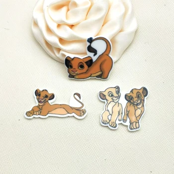 

30pcs/50pcs Cartoon Lion Movie character resin planar flatback cabochon for DIY Craft Supplies 1.2inch STK75