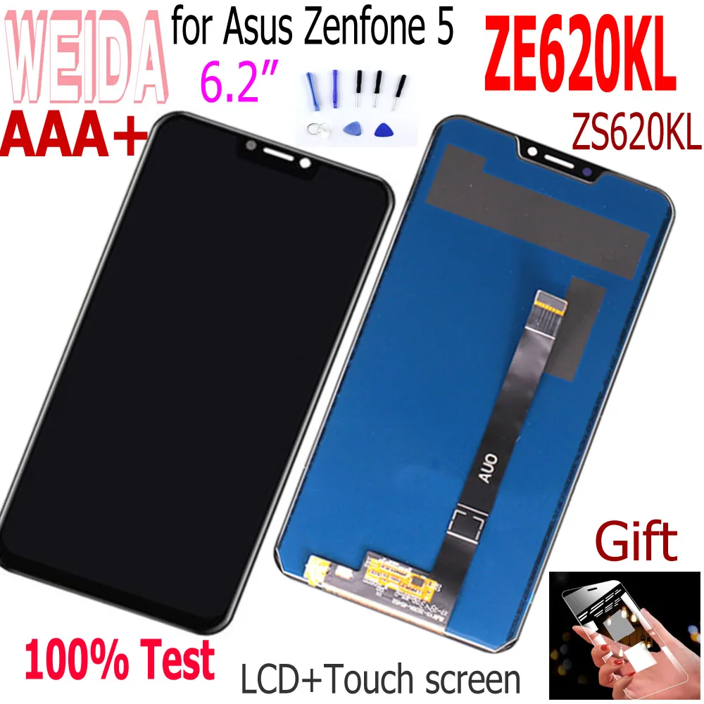 ЖК дисплей WEIDA для Asus Zenfone 5 ZS620KL ZE620KL дигитайзер сенсорного экрана в сборе черного