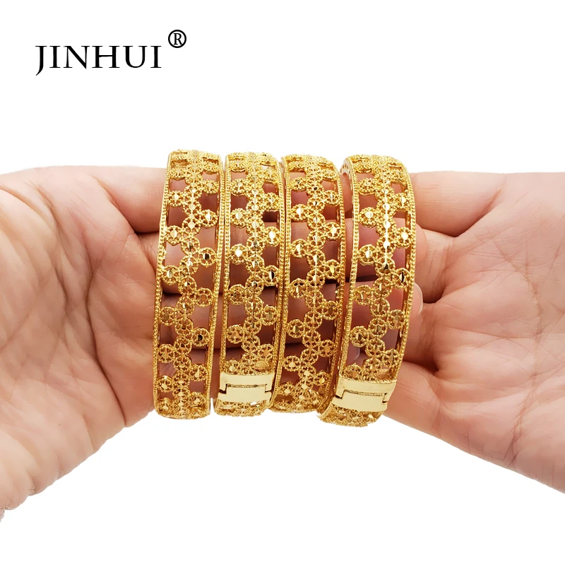 Jin Hui новые модные женские роскошные золотые браслеты ювелирные изделия