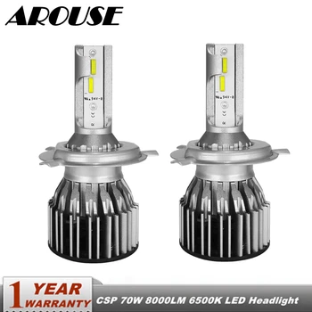 

AROUSE H4 Hi lo Beam H7 H11 H1 LED Headlights 70W 8000LM 6500K CSP Car LED Headlight Bulbs 12v Auto Headlamp Led Car Fog Lights