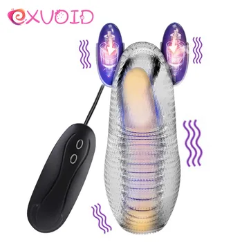 

EXVOID Bullet Egg Vibrator Penis Exercise Trainer Delay Ejaculation Male Masturbation Cup Penis Vibrating Ring Sex Toys for Men