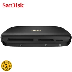 Sandisk – lecteur de cartes Micro SD Flash USB 3 3.0, ImageMate Pro compact SD, lecteur de cartes CF haute vitesse, usb c microSDHC microSDXC 