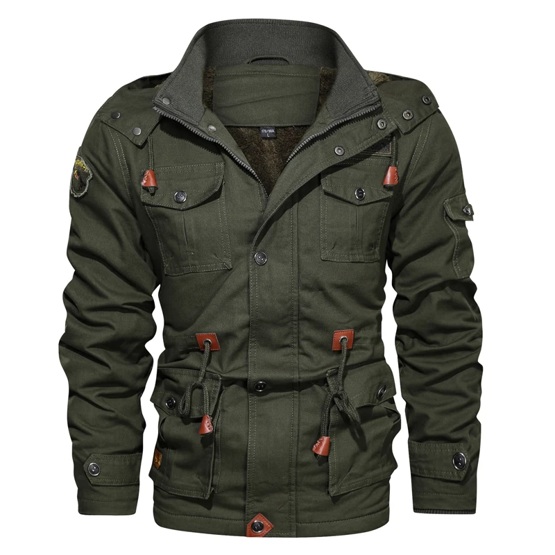 MANTLCONX, военная куртка, Мужская, зимняя, толстая, карго, куртка, пальто, термо флис, куртки пилота, Повседневная ветровка, пальто для мужчин, Jaqueta