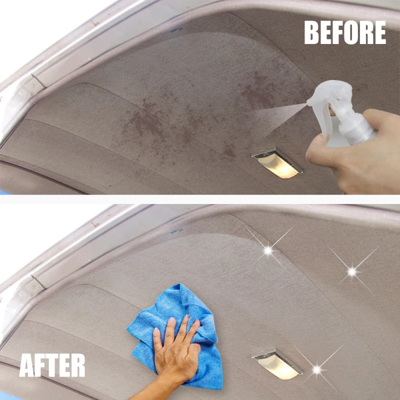 Car Interior Fabric Cleaning Agent Ceiling Cleaner Leather Flannel Woven Fabric Water-free Cleaning Agent Auto Roof Dash - Image 2