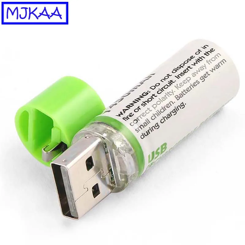 MJKAA AA 1 5 V 1450mAh USB перезаряжаемая батарея Быстрая зарядка Li po батареи высокое