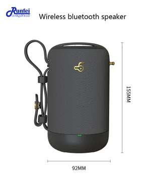 

Wireless Bluetooth Speaker 2*5W Sound with Bass IPX56 Waterproof Built-in Mic AUX/USB/SD Card Bluetooth 4.2