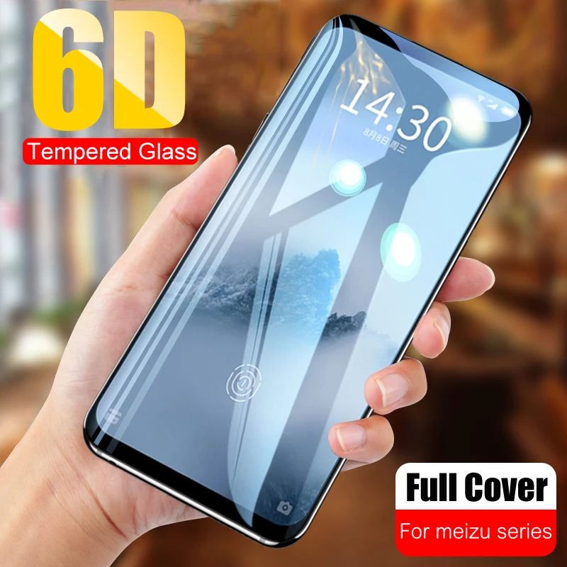 

6D Full cover Protective Glass On For Meizu 16 16th 16X 16S 16XS M8 Screen Protector For meizu M6 Note 8 9 M6S M6T X8 Glass Film