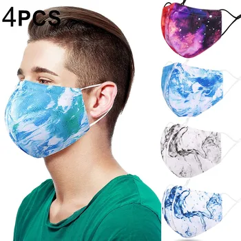 

4PC face maks Mascarilla Mascarar Cotton Face Mask Pm2.5 Activated Carbon Mask Washable And Reusable Lot Maska Mascarillas