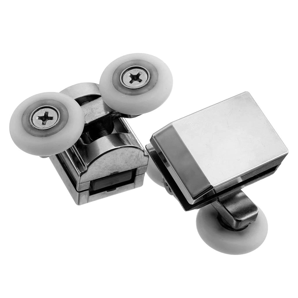 Pack Of 2Pcs 23mm Shower Door Rollers / Rollers / Wheels Twin Tops For Sliding Doors