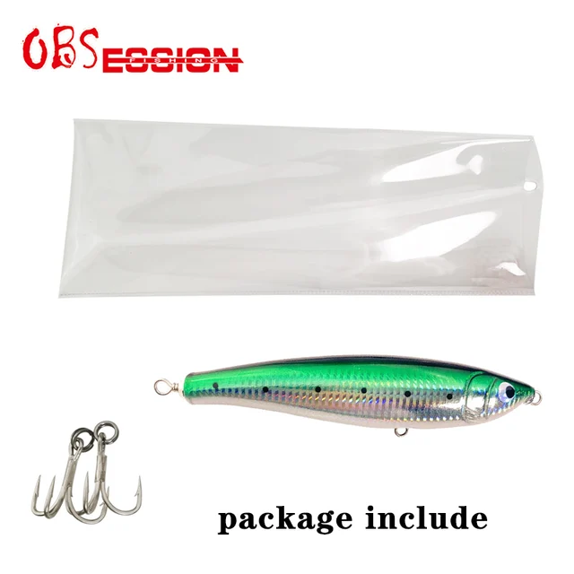 65g90g120g140g Trolling Wood Stickbait Pencil Popper Tuna Boat Fishing Lure Topwater Long Casting Wobbler Carp Artificial Leurre 12
