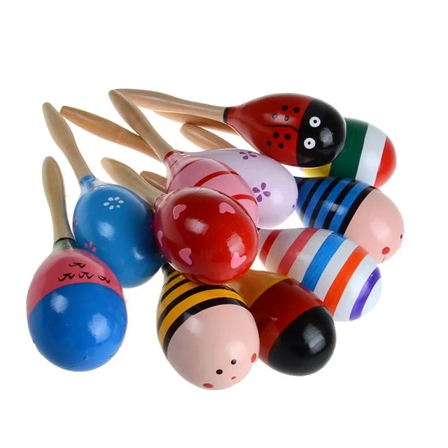 Baby Music Instruments Rattle Bell Maracas Wooden Toddlers Kids Toys Girls Boys 2 to 5 Years Jouet Educatif Enfant 5