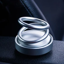 Освежитель воздуха, подарок, аромат, офисный модный орнамент, украшение для укладки, вращающийся дизайн, автомобильный парфюм, домашнее двойное кольцо, аксессуары