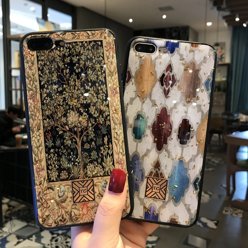 leather iphone 11 Pro Max case Gold Foil propitious Tree Bling phone Case For iphone 12 Mini 13 11 Pro max X XS XR SE 2020 7 8 Plus Soft TPU cover Glitter case iphone 11 Pro Max leather case