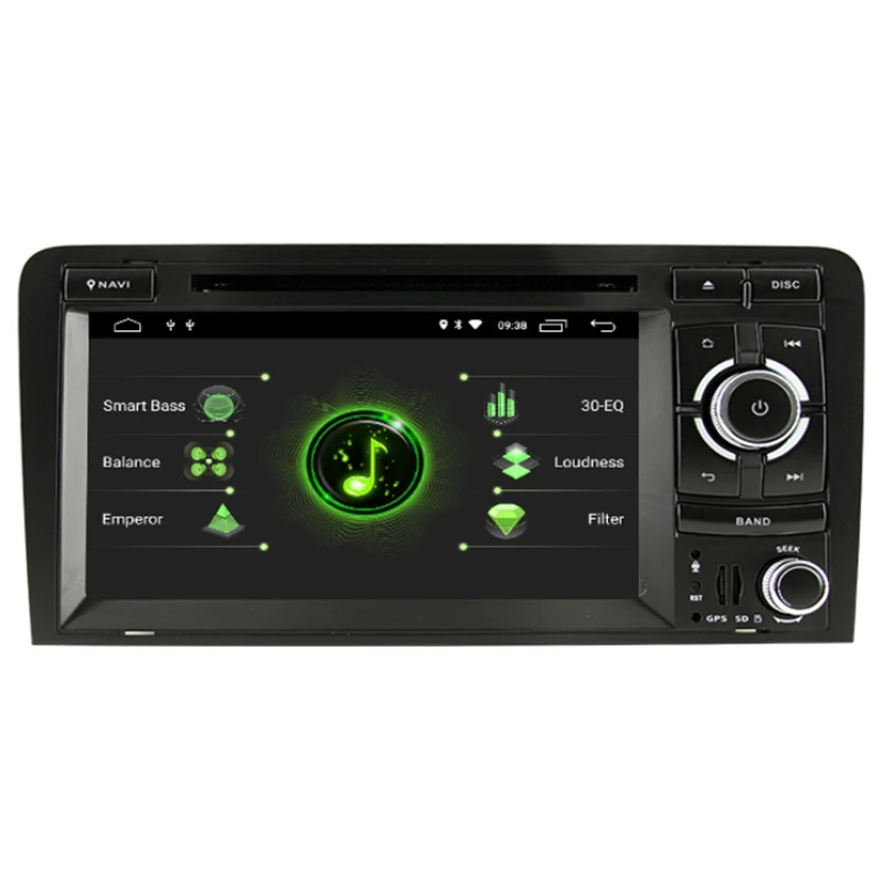  Android 9.0 Auto DVD GPS für Audi A3 2006-2011 mit DVD-Player Radio Stereo Audio Auto Multimedia Bi