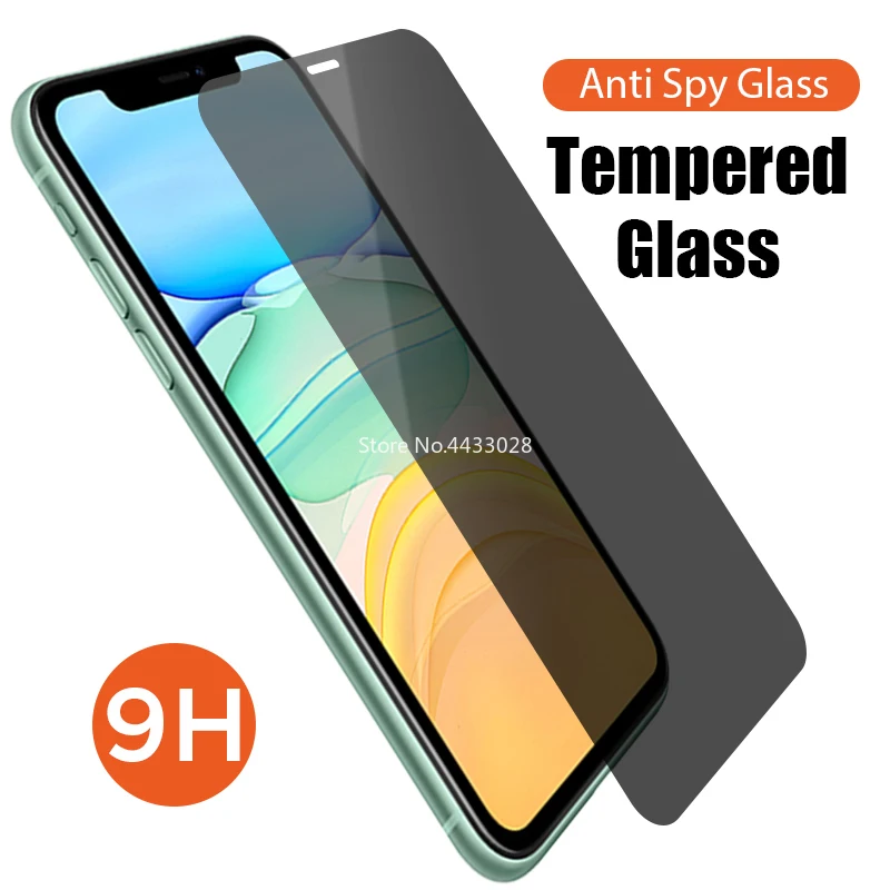 

9H Privacy Tempered Glass for IPhone 13 12 Pro XS Max Mini 11 Anti Spy Screen Protector on X XR SE 2020 5 5S 6 6S 7 8 Plus Film