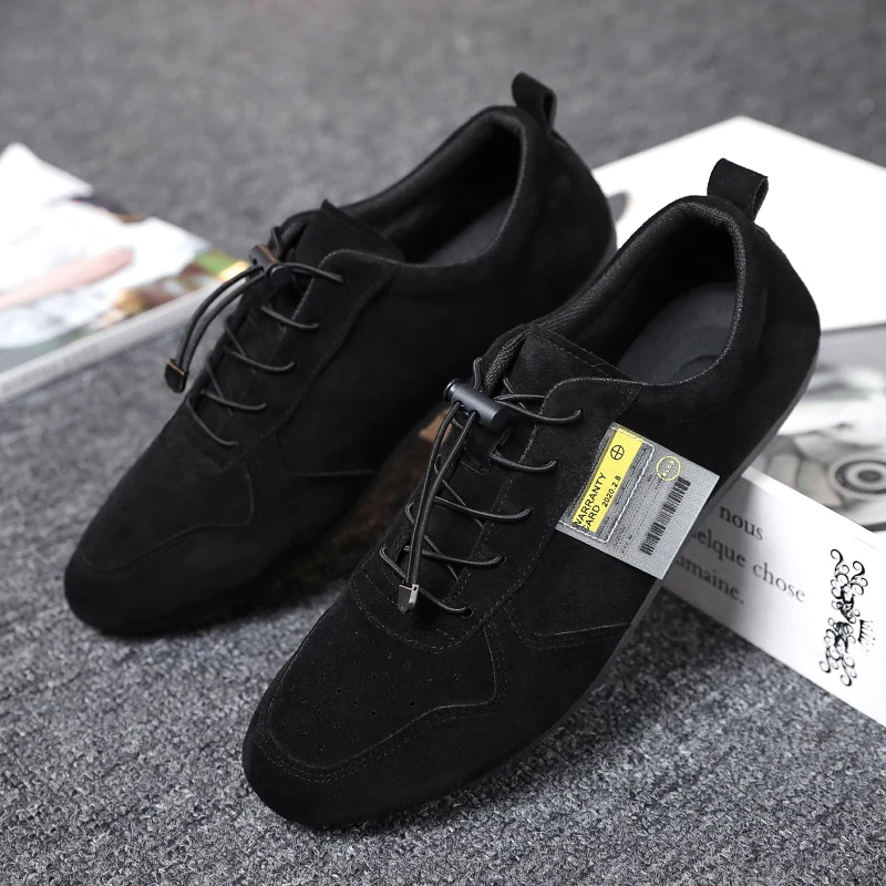 

LTSUYO fashionable casual men's shoes, men's flat walking shoes, high-quality casual men shoes handmade deerskin business shoeS
