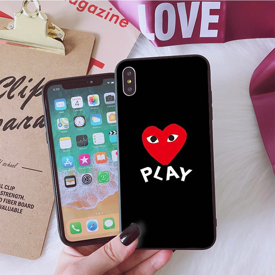 Любовь Игра CDG как мальчики чехол для телефона чехол для Apple iPhone 8 7 6 6S Plus X XS MAX 5 5S SE XR 11pro max