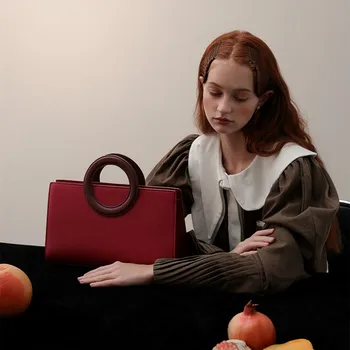 

Girl Fashion Handbag Minimalist Unique Design Large Capacity Vintage Handbag Popular Shoulder Torebki Damskie Ladies Bag DE50ST