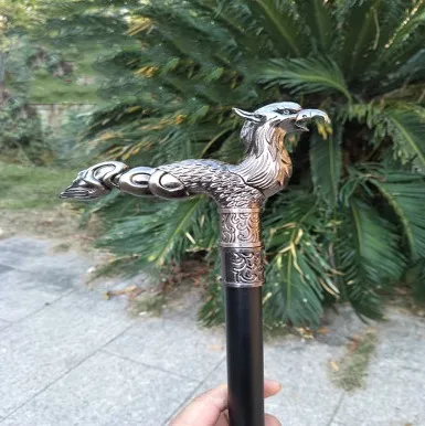 Cane Sword Stainless Steel Cane Sword Mountaineering Slip Multifunction Crutches Round Head Not Bladed