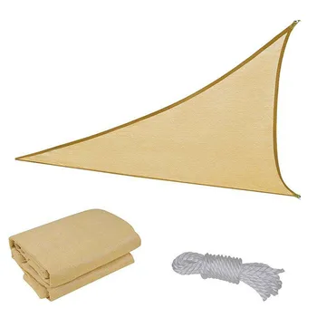 

Sun Shade-Sail Outdoor Top Canopy Triangles UV Block for Garden lawn Patio 5X5X5m polyethylene fabric Rust-proof fixing system