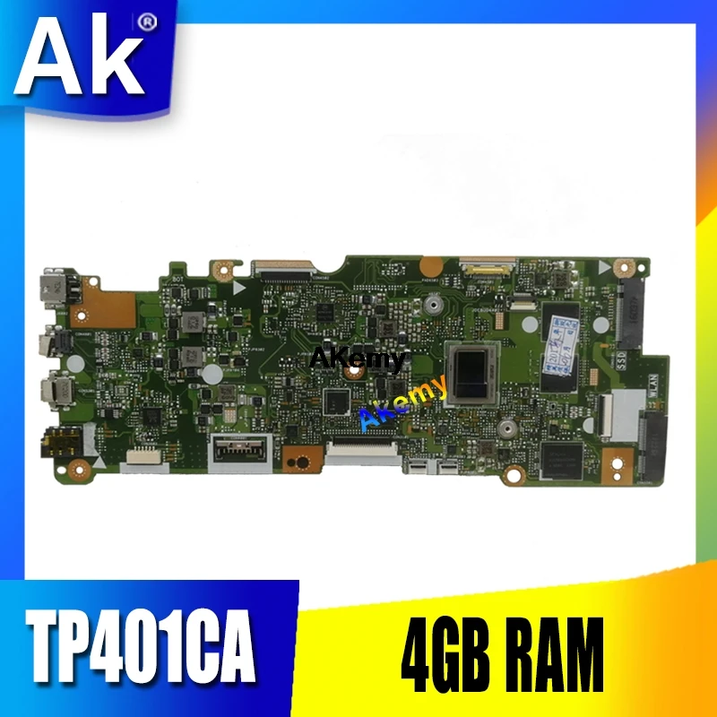 

TP401CA motherboard For Asus VivoBook Flip 14 TP401C TP401CA laptop motherboard M3-7Y30 CPU 4GB RAM 128G SSD