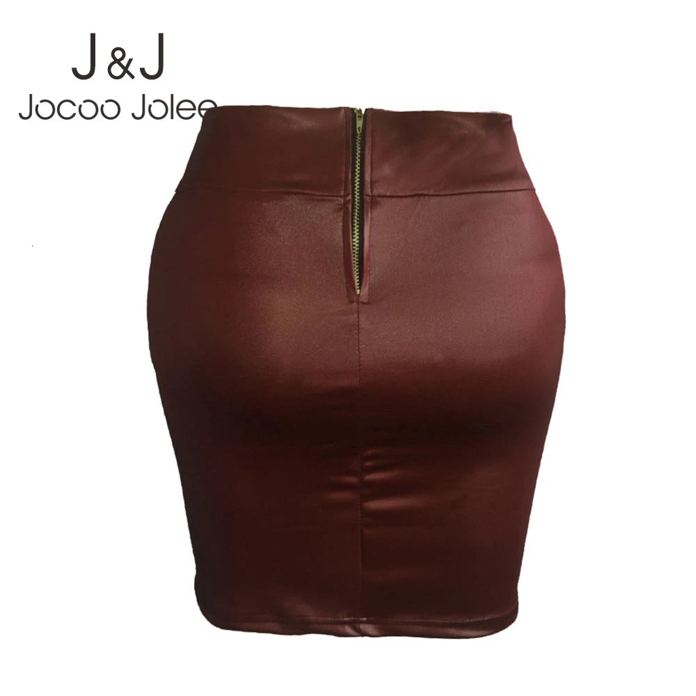 Юбка Jocoo Jolee женская из искусственной кожи пикантная облегающая