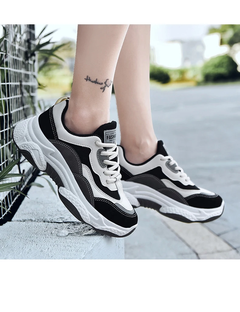 Модные кроссовки на платформе; женская Вулканизированная обувь; коллекция года; tenis feminino; обувь для отдыха из сетчатого материала в стиле Харадзюку; спортивная обувь для папы