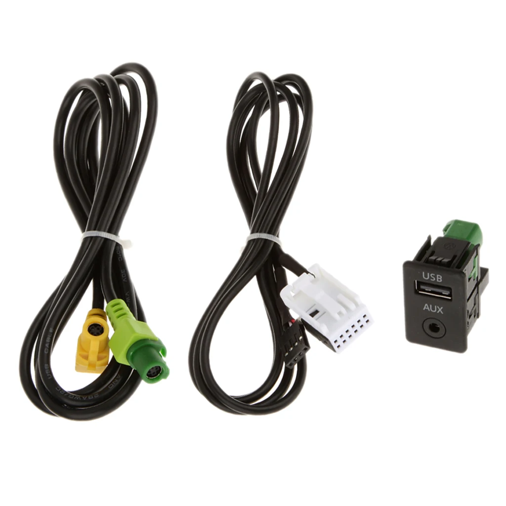 Aux переключатель Socekt и USB кабель для BMW 3 5 серии E87 E90 E91 E92 X5 X6 | Автомобили мотоциклы
