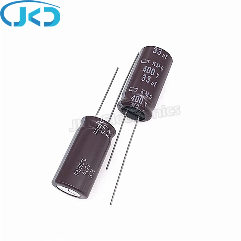 10pcs 33uF 400V NCC KMG Series 12.5*25mm Low Impedance Long Life 400V33uF Aluminum Electrolytic capacitor NIPPON CHEMI-CON