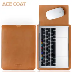 ACECOAT микрофибры Искусственная Кожа рукавом защитные сумочки для Apple Macbook Air Pro Retina13 12 15 ноутбуков Чехол для Mac book 13,3 дюйма