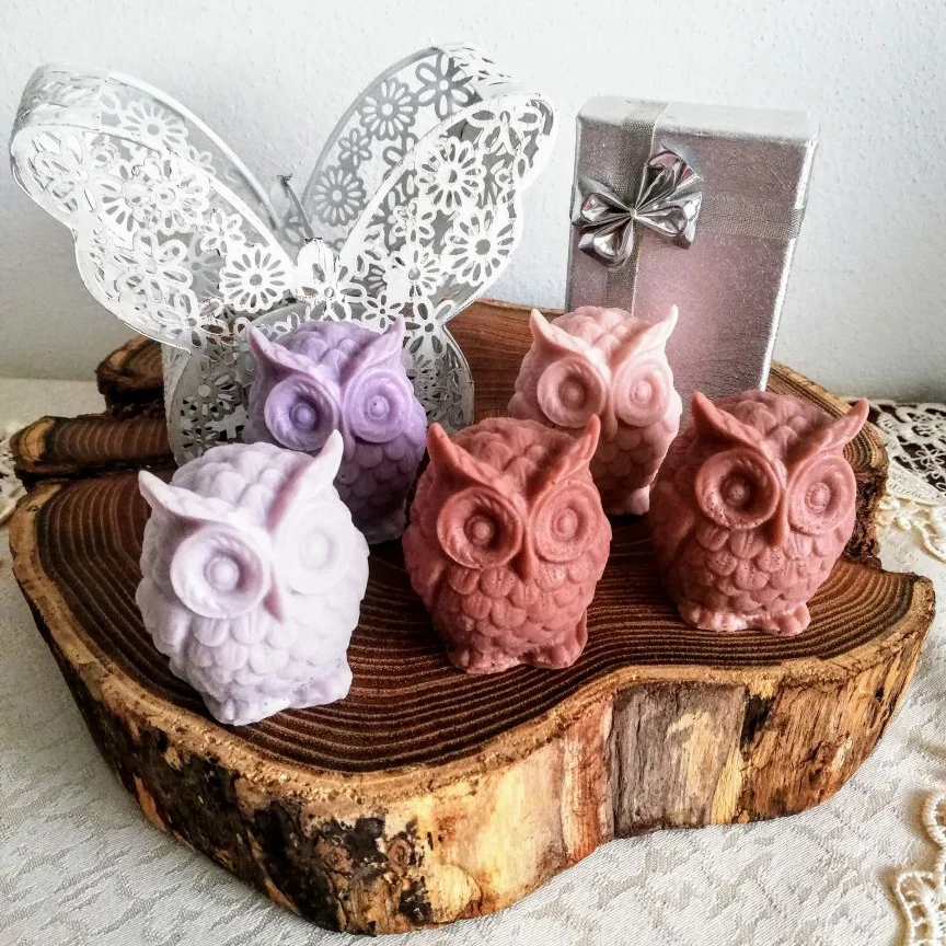 3D DIY Silicone Owl Bird Candle Molds Soap Mold Craft Wax Resin Mould Hobby