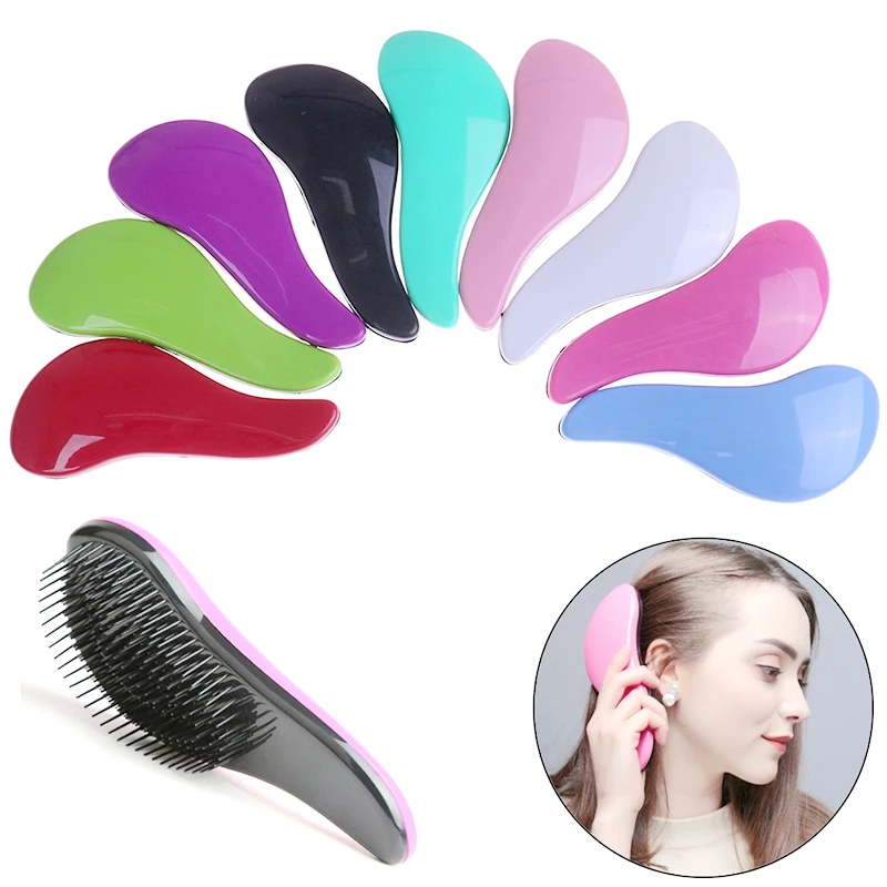 TT Hair Comb Detangling Brush Care Anti-Static Tangle Wet Dry Handle Curly | Красота и здоровье