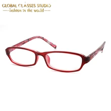 Женский розовый цвет PC материал очки Оптическая оправа очки TT-640