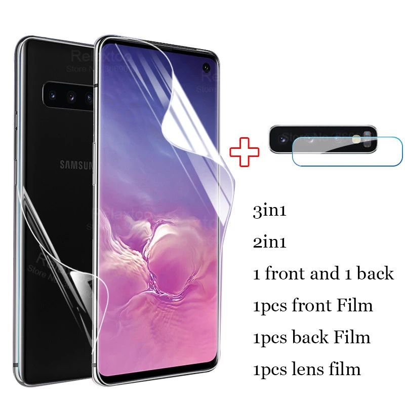 1-3pc Гидрогелевая пленка для Samsung Galaxy note10 lite Note 8 9 10 камера защитное стекло samsong S10 Plus